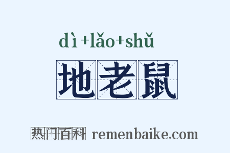 地老鼠是什么意思的图片